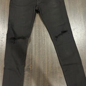 Men's Amiri Black Distressed Jeans